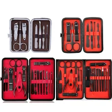 7/18 шт. маникюрный набор для ногтей набор инструментов для ногтей все для маникюрные наборы для педикюра уход с толкателем вросшие ногти пилочка для ногтей пинцет