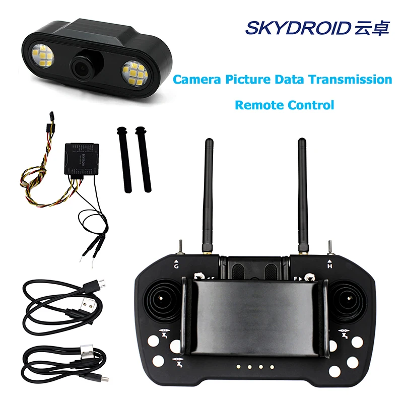 Пульт дистанционного управления SKYDROID T12 с высоким разрешением, интегрированный с видео/картинкой, передача данных, Телеметрия, все в одном - Цвет: Mode 2