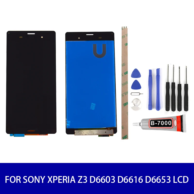 ЖК дисплей с сенсорным экраном и дигитайзером в сборе для SONY Xperia Z3 D6603 D6616