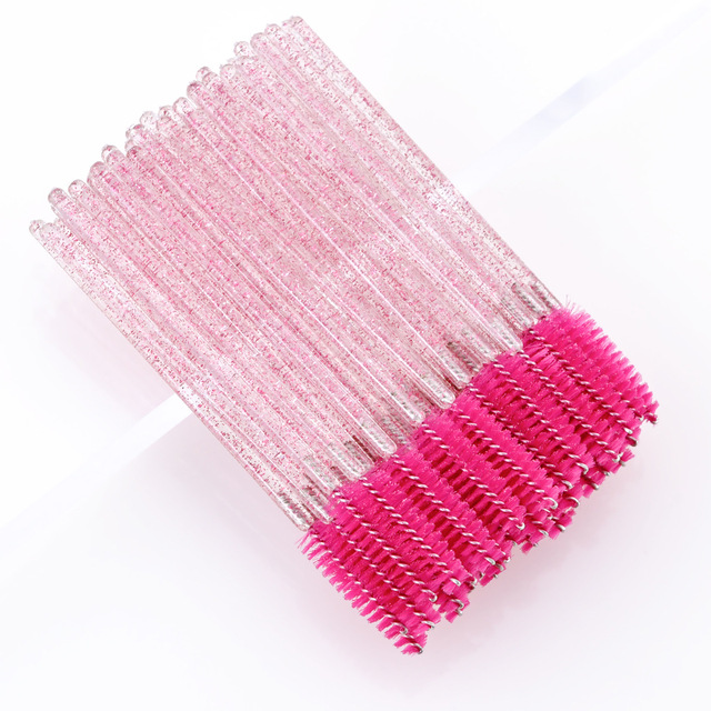 Nylon Eyelash Brush Grafting Eyelash Tool Short Mini Eyelash Comb Eyebrow Brush Makeup Tool Wholesale