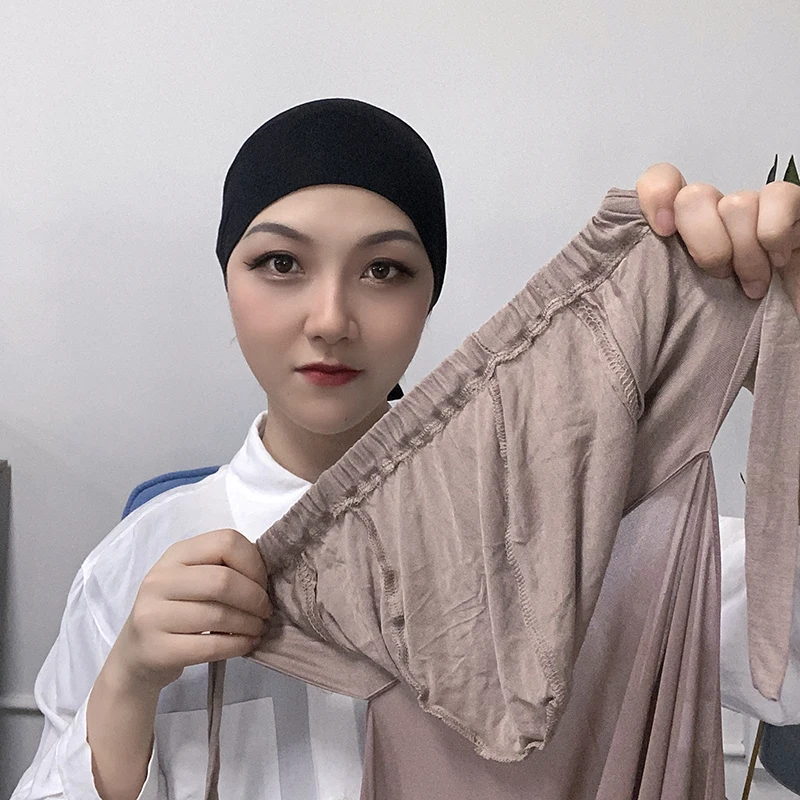 Мусульманская женская шапочка с шифоновой шалью головной шарф накидка на платок