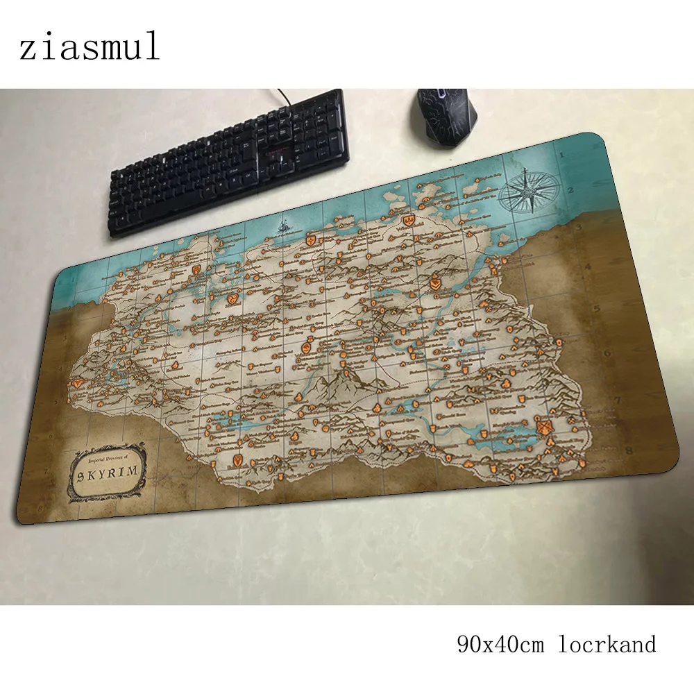 Skyrim коврик для мыши 90x40 см коврики для мыши самые дешевые лучшие игровые коврики для мыши геймерские Большие персонализированные коврики для мыши Клавиатура ПК коврик