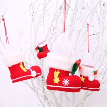 

Christmas Candy Bag Children Candy Boots Christmas Decorations Holiday Gift Christmas Boots Candy Bag Socks For Children Gifts