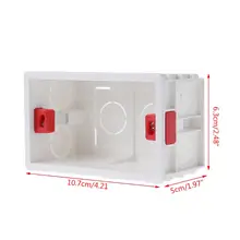 118 мм X 72 мм Стандартный ПВХ распределительная коробка настенное крепление кассеты для переключателя гнездо основания