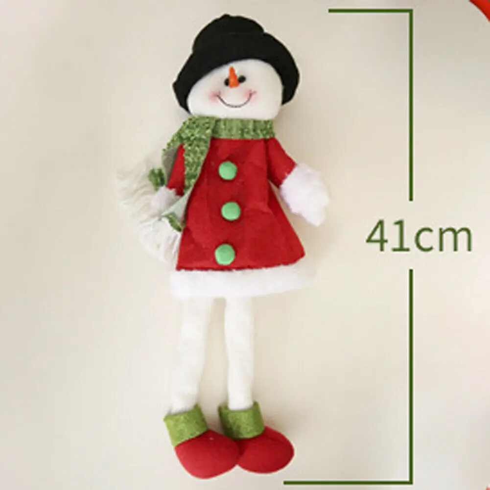 Snowman Christmas Table Wine Bottle Cover Doll Santa Snowman Elf Xmas Party Dinner Table Decor Xmas Ornaments - Цвет: Snowman