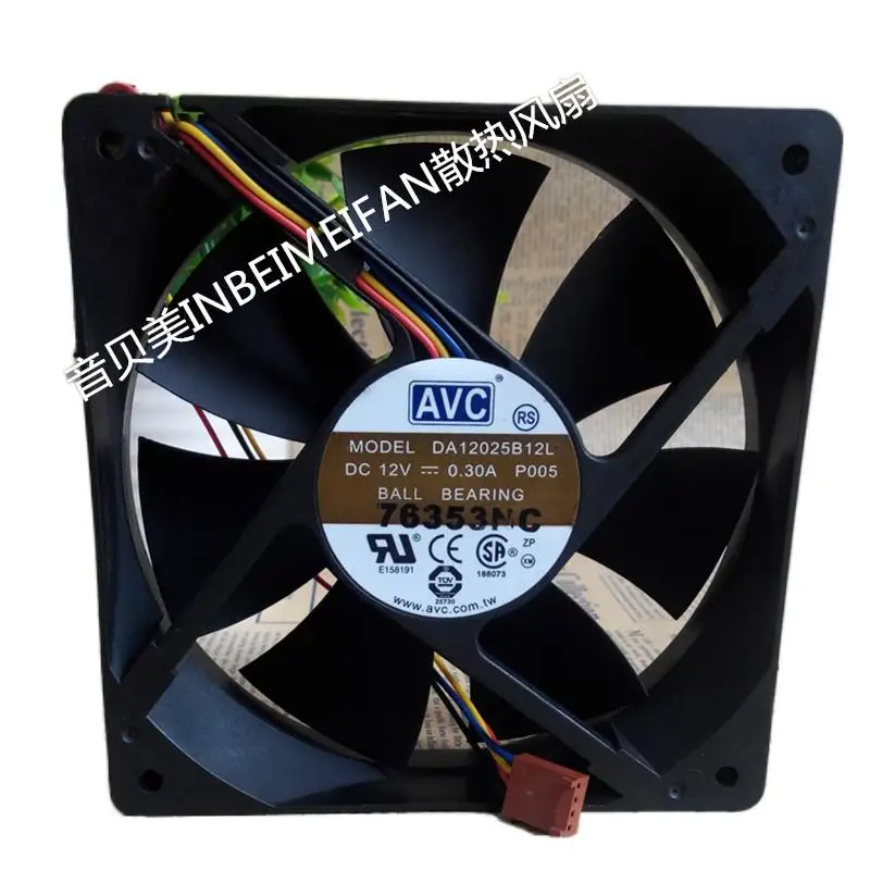 

AVC DA12025B12L P005 12V 0.3A 12cm 12025 120 * 120 * 25MM Silent 4-pin PWM Fan