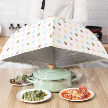 

70cm Meal Cover Kitchen Cover Dish Foldable Insulation Table Cover Leftover Food Dust Cover Home Cover Vegetable Cover Umbrella