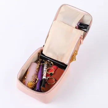 

Cute Girl PU Leather Jewelry Bag Case Lady's Travel Carries Ring Necklace Bracelet Earrings Lipstick Storage Box Holder Organize