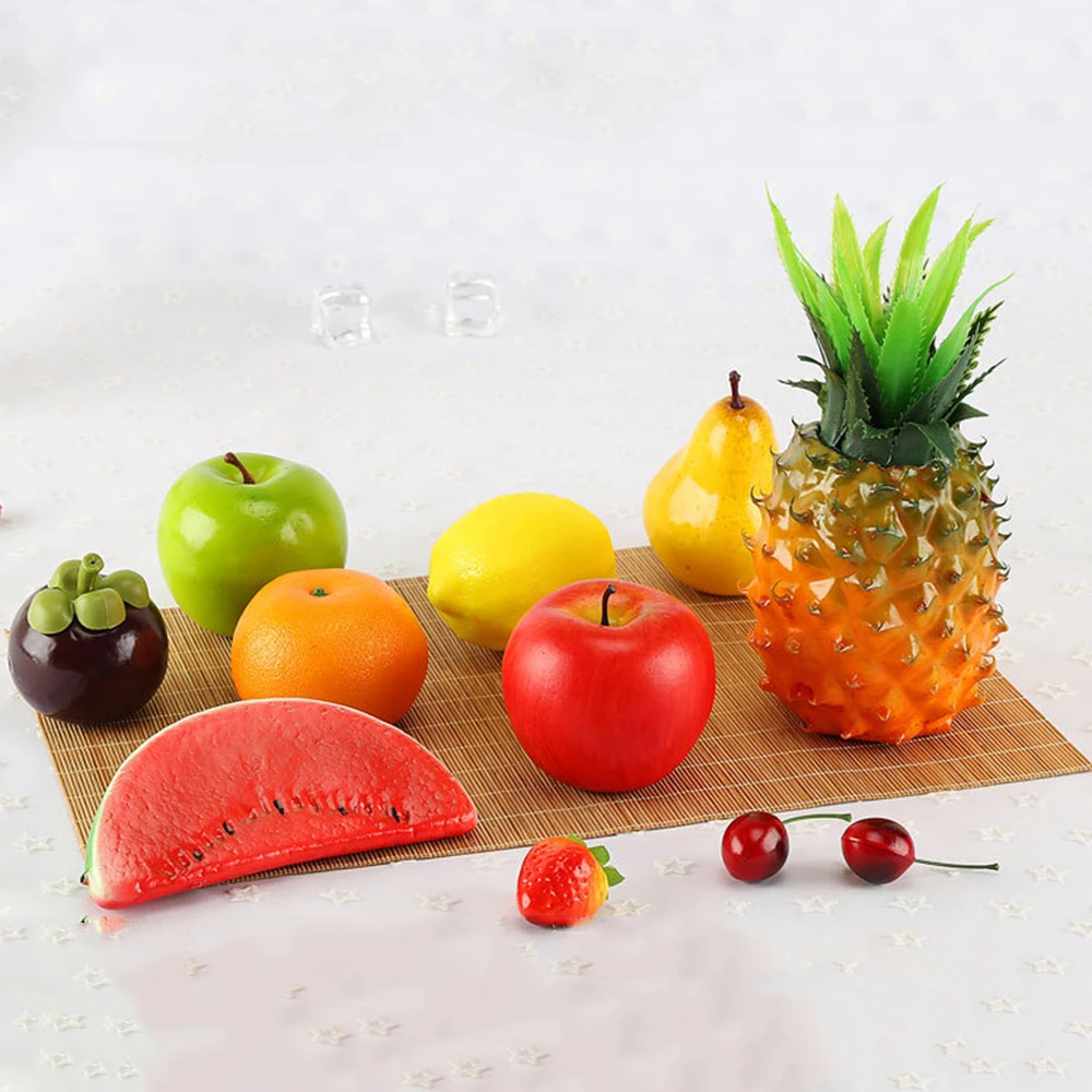 

24cm*11cm High imitation artificial Fake Pineapple Fruit 2 Styles fake simulated pineapple For Wedding Kitchen Home Decor Prop