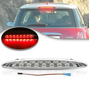 

Red LED 3rd Brake Lamp Compatible With 02-06 MINI Cooper R50 R53 1st Gen, OEM Fit High Mount Brake Light Clear Lens