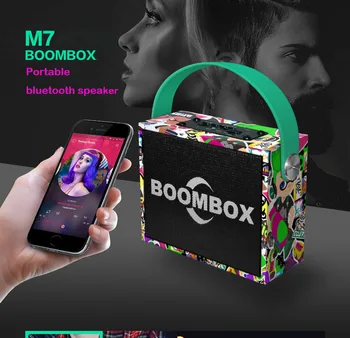 

Portable Bluetooth Speaker Mini Outdoor boombox Subwoofer 3D tereo Super Bass With Mic K Song Wireless Loudspeaker Sound System