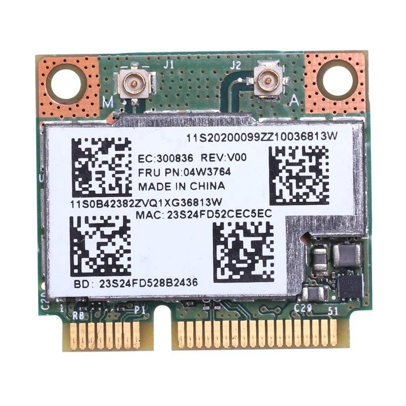 BCM943228HMB Двухдиапазонная Беспроводная Bluetooth 4 0 MINI PCI-E карта для IBM Lenovo E430 E431 |