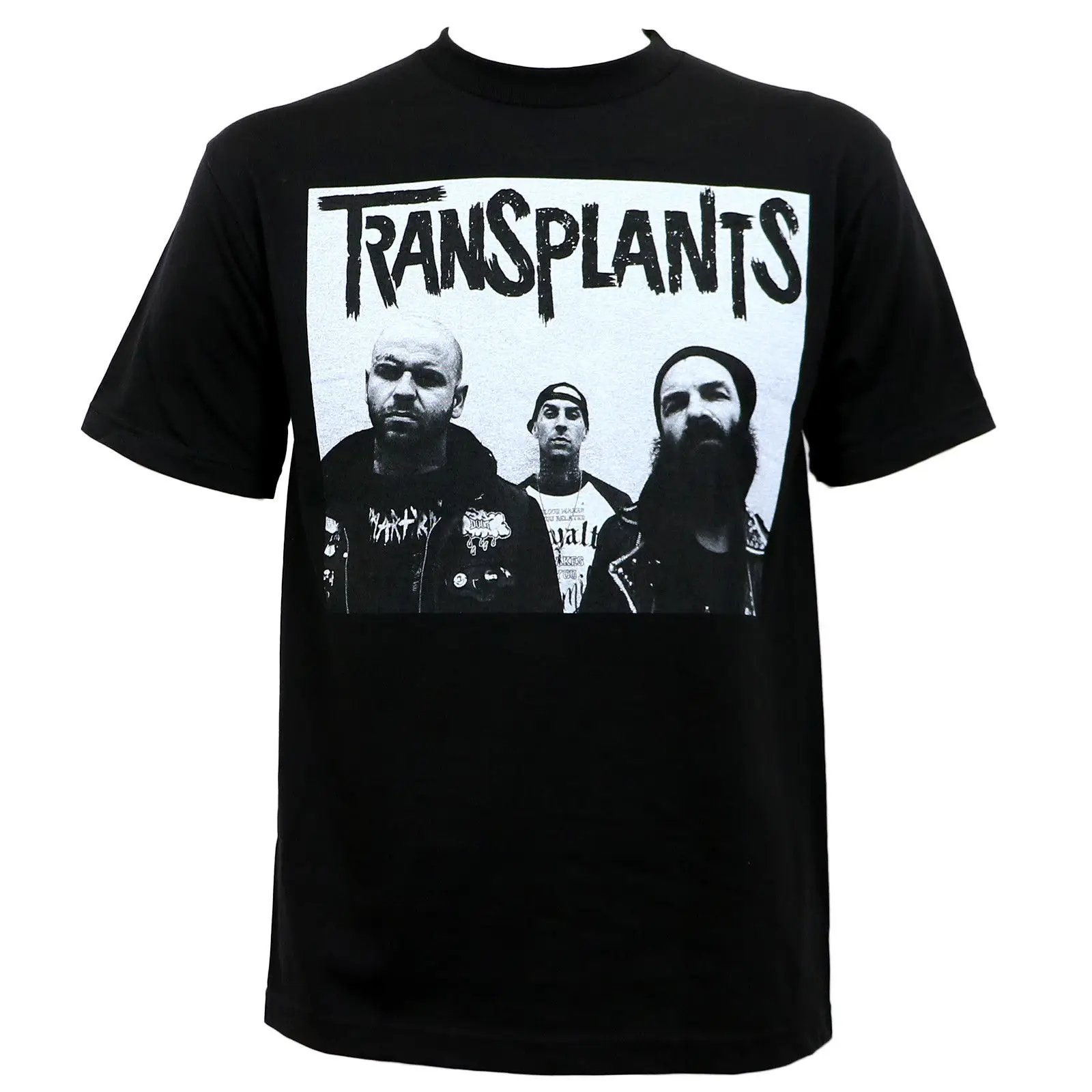 Аутентичные трансплантации с фото группы рэп футболка в стиле рок черного цвета