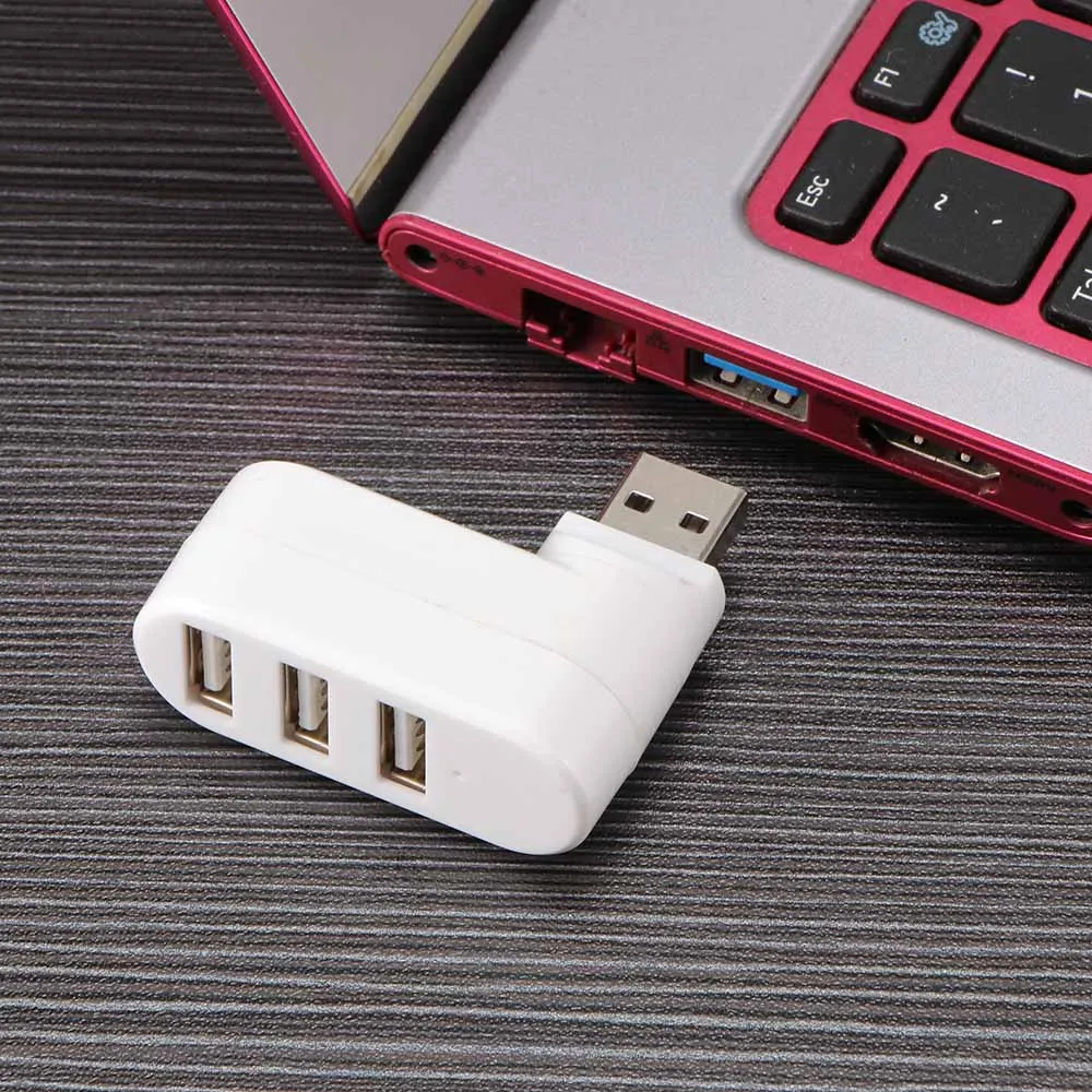 Powstro вращающийся высокоскоростной 3 порта USB 2,0 концентратор многопортовый Настольный 180 градусов сплиттер адаптер для планшетного компьютера ПК Mac OS