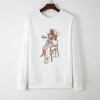 

Super Mom Printing Autumn Winter Plus Size Hipster Sweatshirt Hoodies Women Harajuku Funny Kawaii Long Sleeve Jacket Jumper