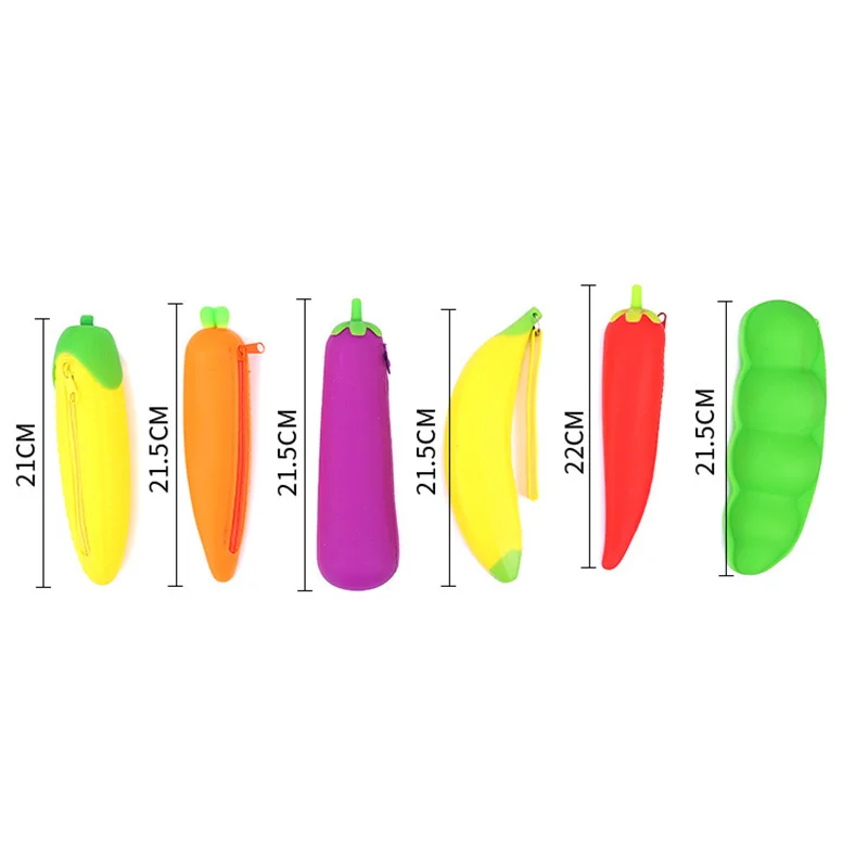 Cute Coin Purse Banana Pencil Case Kawaii Bag Silicone Purse Funny Purses For Kids Yellow Corn Coin Bags For Children (20)