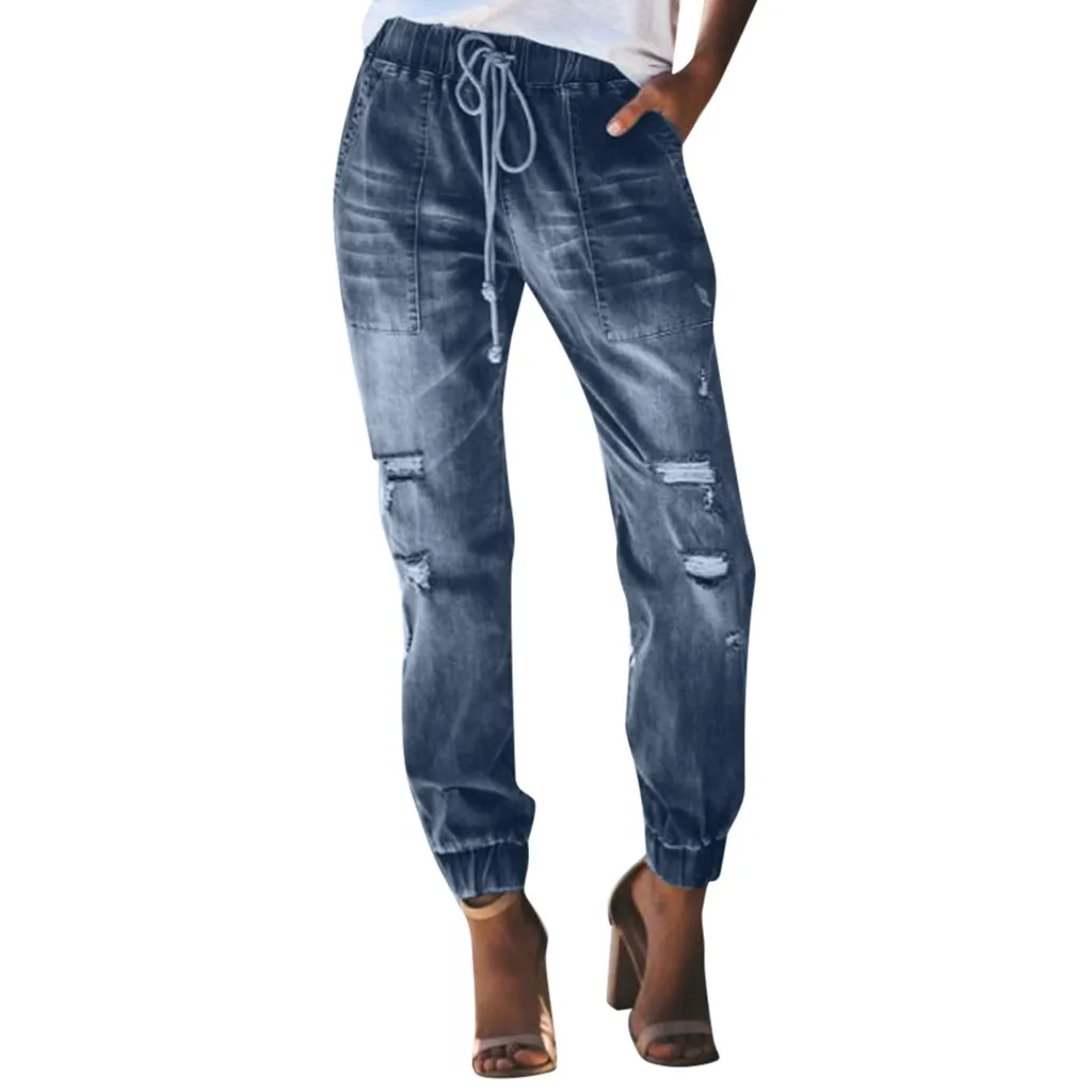 KANCOOLD Женские повседневные джинсовые брюки с высокой талией, брюки, женские свободные брюки, джинсы в стиле ретро, женские брюки для диких ног