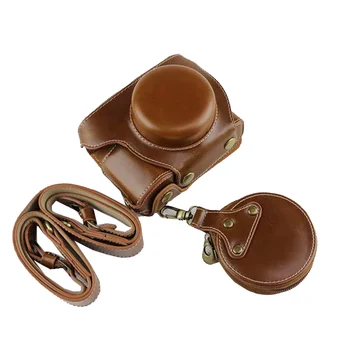 

PU Leather Camera Case bag for Olympus E-PL9 EPL9 EPL10 E-PL10 Cover protector shell with shoulder Strap and mini case