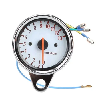 

Universal Motorcycle Scooter 13000RPM Analog Tachometer Gauge Night Light