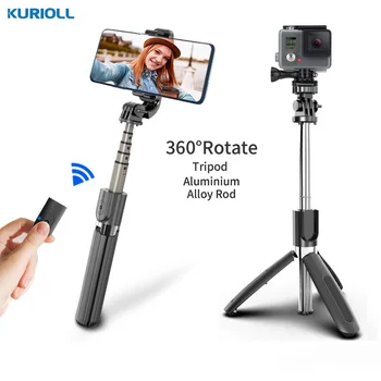

4 in1 Tripod Selfie Stick for iPhone Android Phone Extendable Foldable Monopod for Gopro Sports Action Cameras With Remote Palo