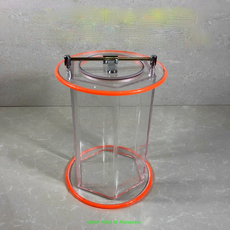 Polisher Machine 1PC Glass Barrels 3 KGS Capacity KT-6808 Original Magnetic Tumbler Polishing Machine Jewelry Accessories