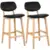 Hot Bar Chair Solid Wood Modern Simple Household Backrest Rotating Bar Chair Bar Stool Milk Tea Coffee Shop Front Desk Stool 9