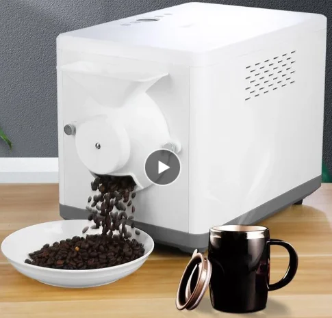 

6L Electric Coffee Roasting Machine Roasting Machine Household Fried Sesame and Peanut Grain Machine Automatic Set Time 1600W