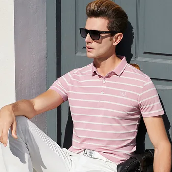

2020 Brand Polo Shirt Men Summer Short Sleeve Plus Size Homme Clothing Designer High Quality Fashion Luxury Regular Striped Tops