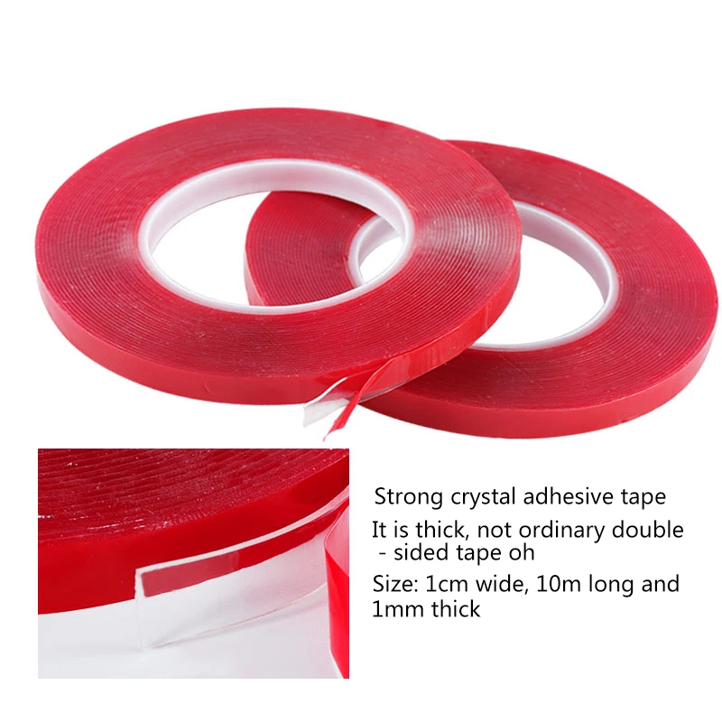 

Nail Art Adhesive Tape 10m Transparent Silicone Double Sided High Strength No Traces Tape Sticker For Car Home Office Decor Nail