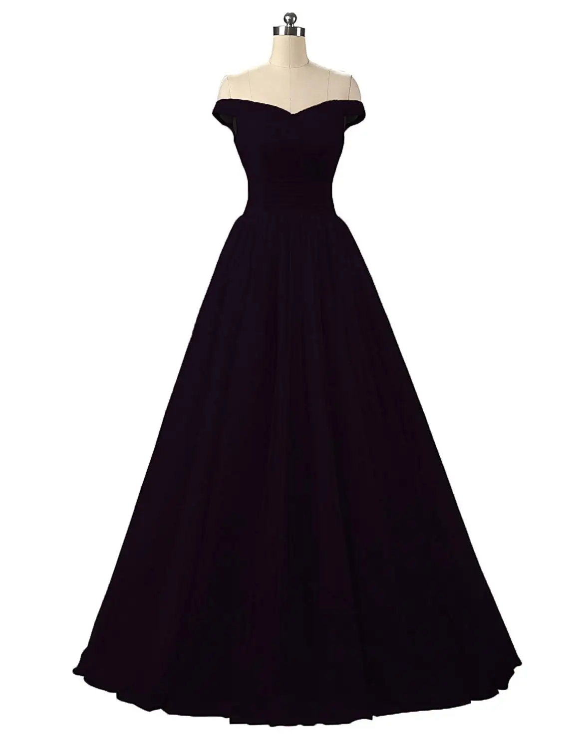 Реальное изображение, вечерние платья с круглым вырезом, длинные тюлевые вечерние платья с поясом, вечерние платья на заказ, vestido de festa Vestido Longo - Цвет: Черный
