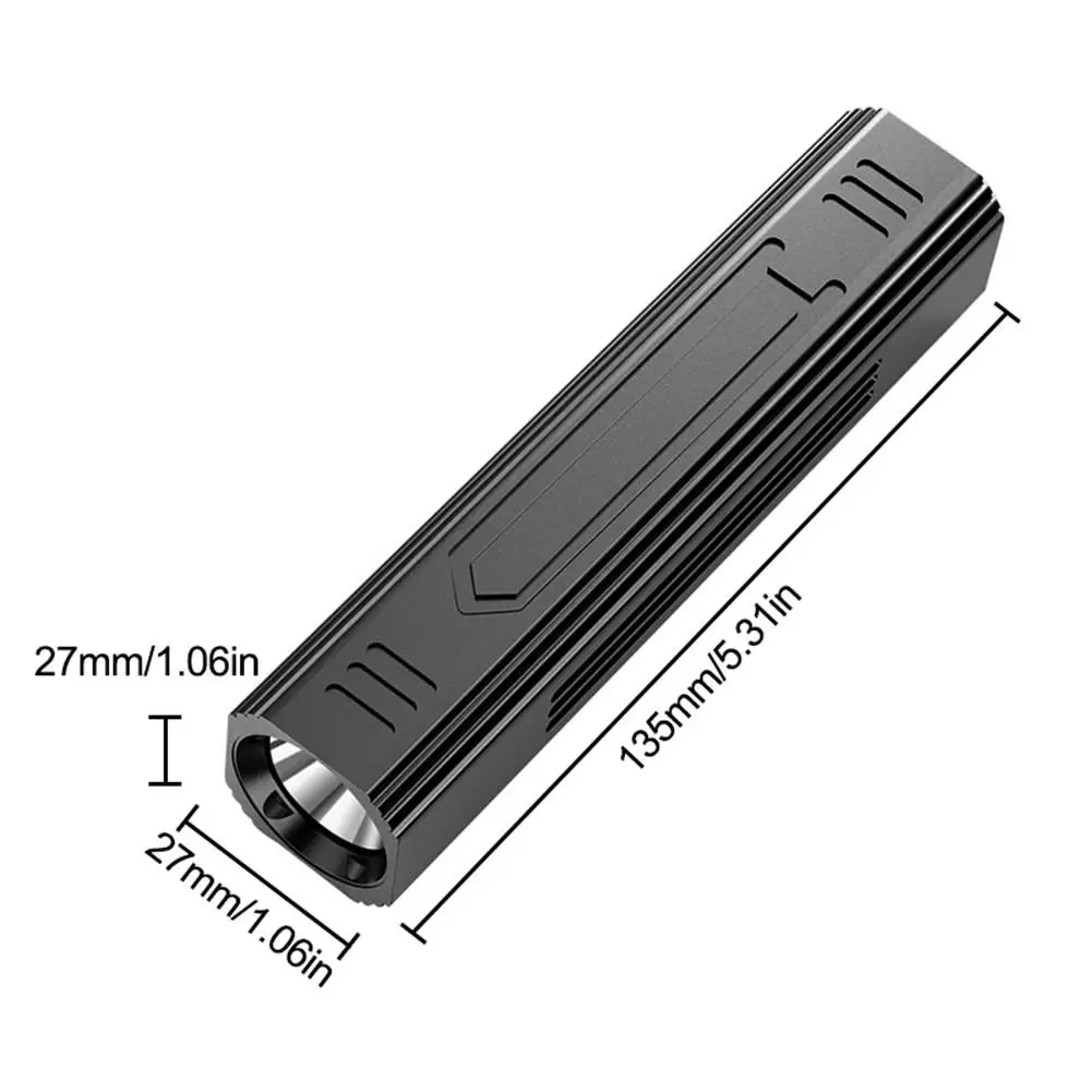 Светодиодный фонарик Mini USB из алюминиевого сплава многофункциональный уличный