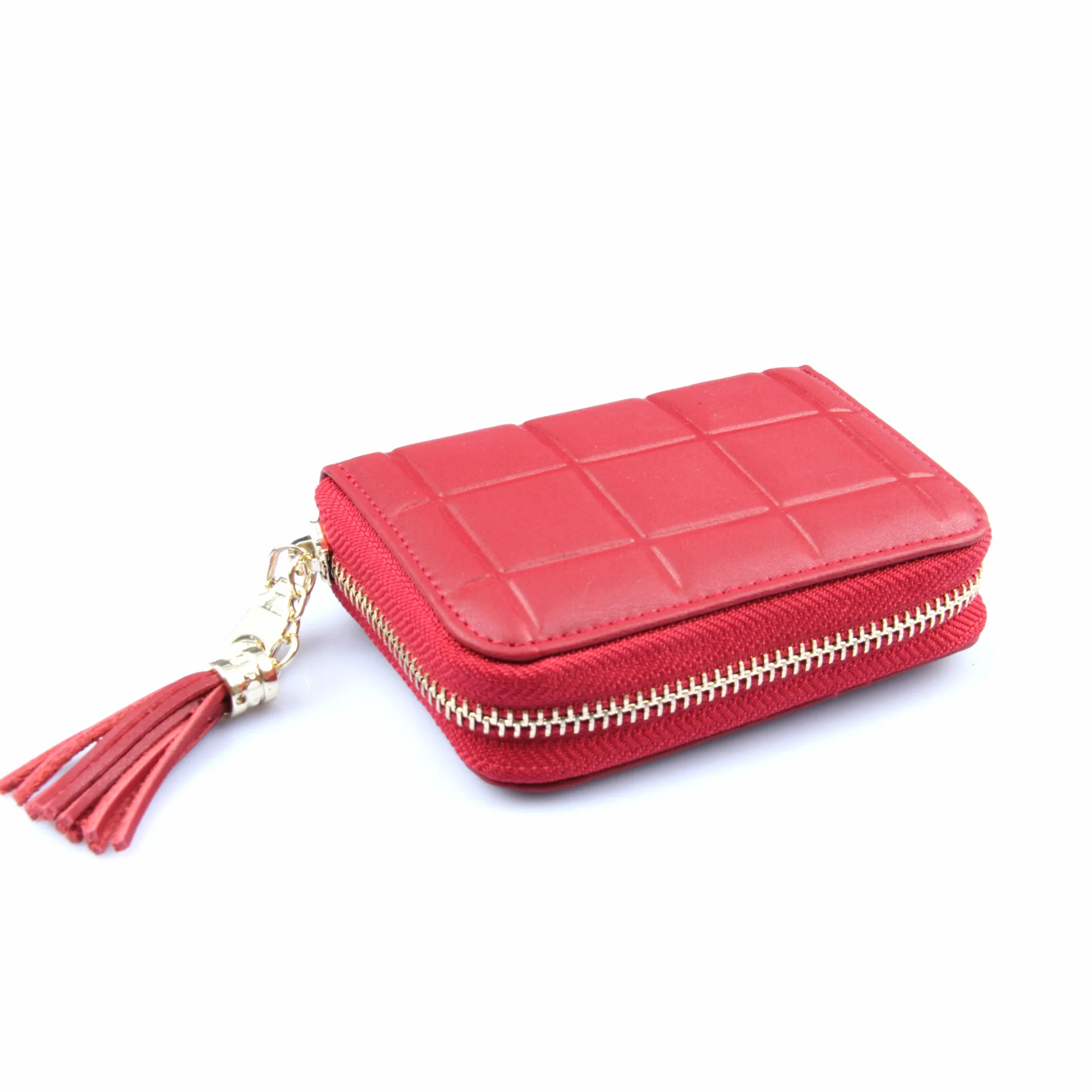 

Korean-style Simple Zipper Cute Small Card Holder Women's Genuine Leather Mini Ultra-Thin Organ Wallet Cowhide Purse