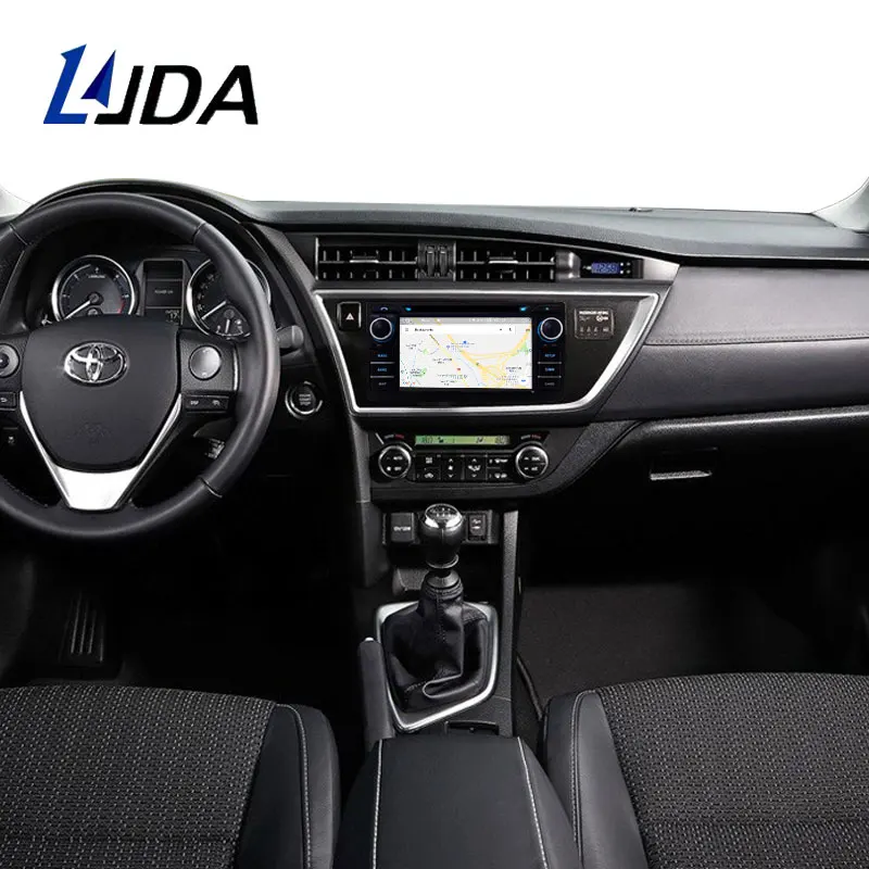 LJDA Android 9,0 автомобильный dvd-плеер для Toyota AURIS 2013 Мультимедиа gps навигация 2 Din автомагнитола ips стерео DSP 4G+ 64G
