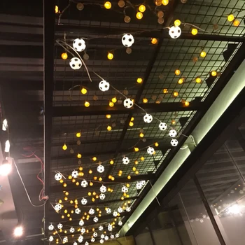 

1.5 M 10 LEDs Football String Lights Plastic Soccer Garlands Decor Warm White Home Kids Bedroom Party Xmas Festival Decoration