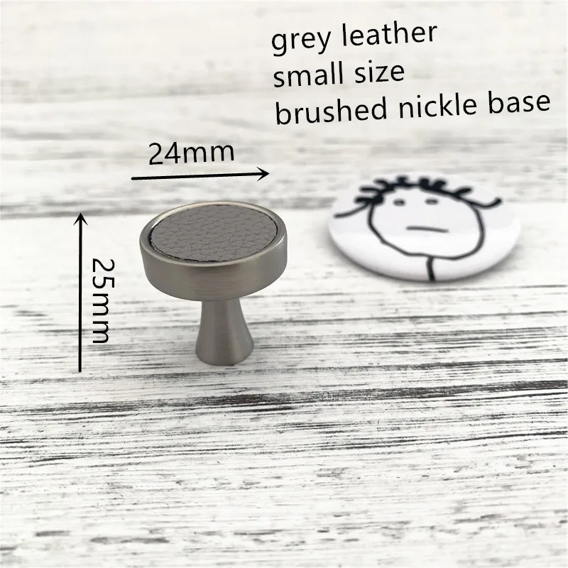 grey leather small LCH нордический Морден Стиль Ручка инкрустированная с морской раковиной кожа мрамор с жилками золотые блестки ручки для шкафов вешалки для одежды крючок - Color: grey leather small