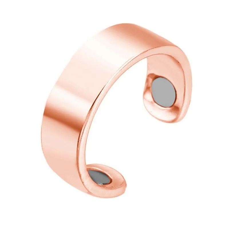 

Explosion Models Creative Ring Magnetic Health Ring Rose Gold Magnet Open Ring Gold Silver Magnetic Health Ring Weight Loss Hot