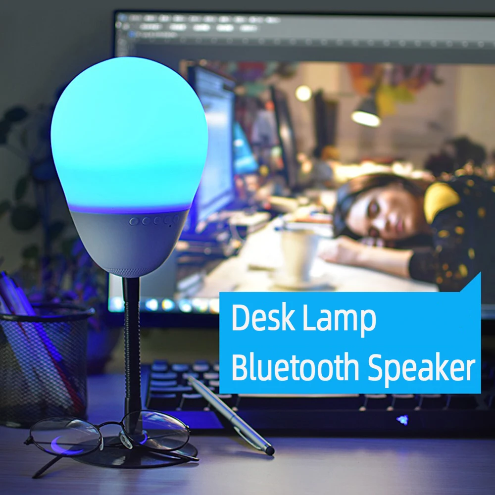 Светодиодный Bluetooth беспроводные колонки Портативный Hi-Fi стерео Поддержка TF карта