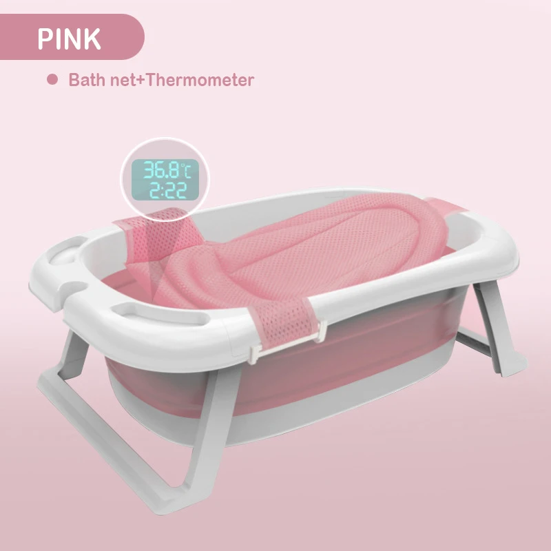 Folding Bathtub Baby Folding Bath Temperature Sensitive Household