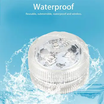 

LED Vase Light Submersible Light Submersible Lamp 3LED RGB Fashion Colorful Festival Party Wedding