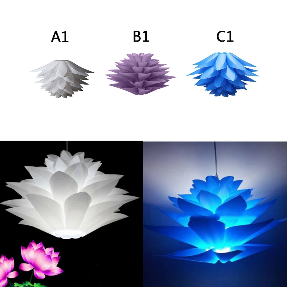 Лампа-цветок лотоса крышка Diy абажур лотос лампа подвесной люстры подвесной светильник украшения комнаты украшения