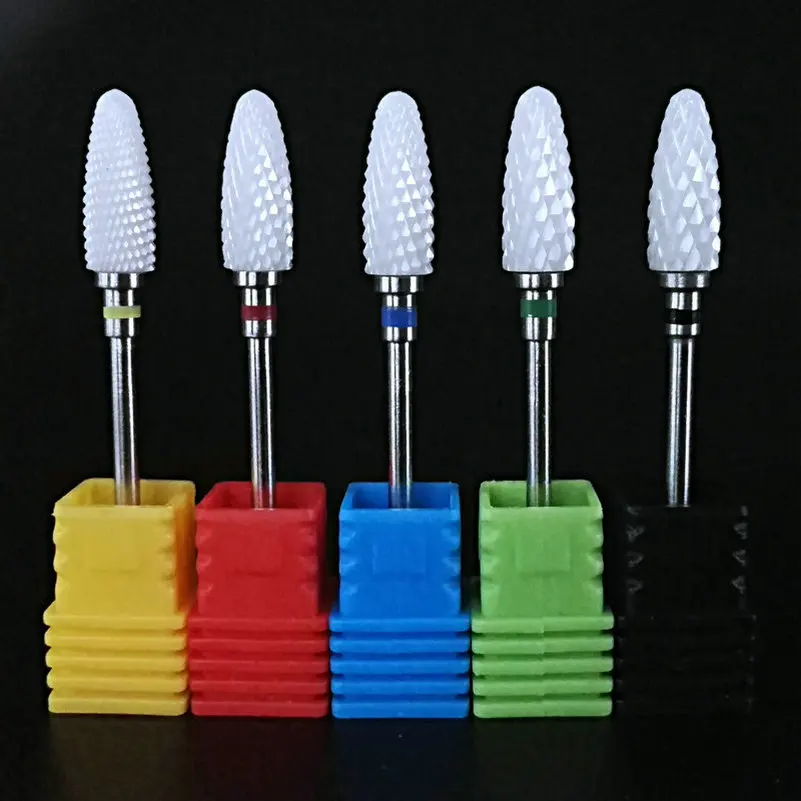 

Milling Cutter For Manicure Ceramic Mill Manicure Machine Set Cutter For Pedicure Electric Nail Files Nail Drill Bit