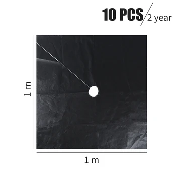 

10pcs/set Protection Grass Cloth Breathable Black Garden Tool Lawn Weed Control Cover Landscape Non-woven Fabric Orchard Ground
