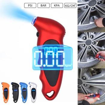 

Car Digital Tire Air Pressure Gauge Tester Portable with Backlight for Auto Bike B88