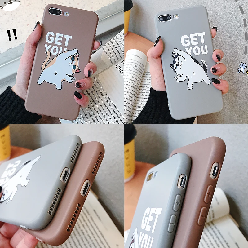 Милый мультяшный чехол для телефона Apple iphone 6 6s 7 8 plus x xs xr 11 pro max Чехлы ТПУ силиконовый задний бампер мягкая защитная крышка