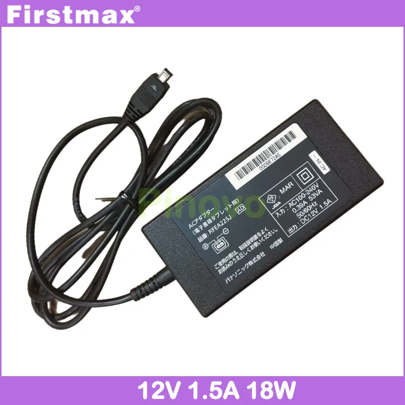 Adaptador ac 12v 1.5a 18w Tablet pc Carregador Panasonic Toughpad Fz-a1 Rfea225j m9 Fonte de Alimentação