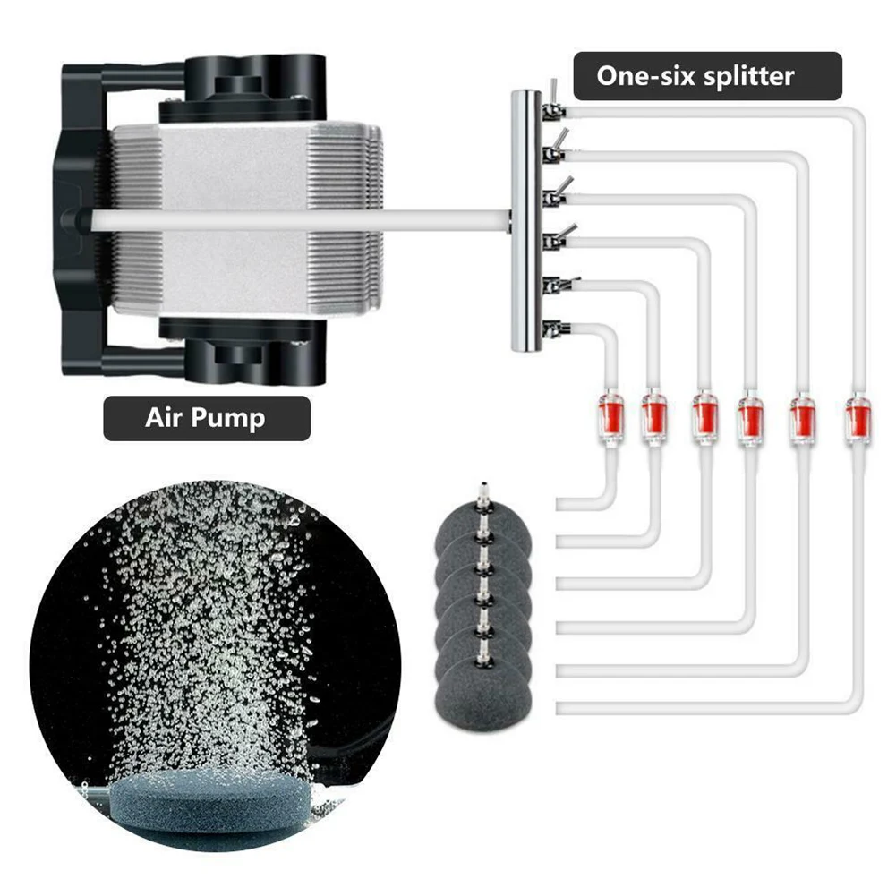 Oxygen Tee Shunt Stainless Steel Lever Switch Manifold Outlet Connector Control Universal Air Flow Distributor Fish Tank Pump