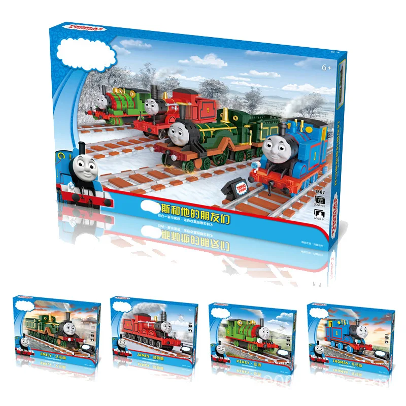 

LOZ 1807 Assembled Building Blocks Rail Train DIY Toy Mini Thomas Four-in-One LOZ