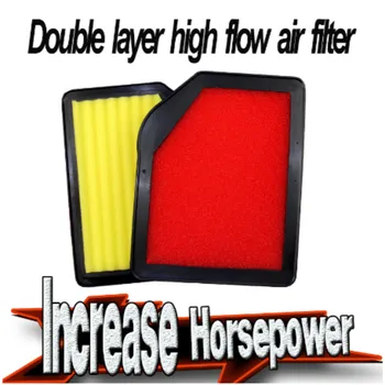 

1x for Honda CR-V 2.4L 2012-2014 Improve Horsepower Car Air Filter High Flow Auto Air Filter Double layer Automobile Air Filter