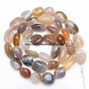 Free Shipping Natural Stone Irregular Opal Apatite Quartz Labradorite Round Loose Beads 15
