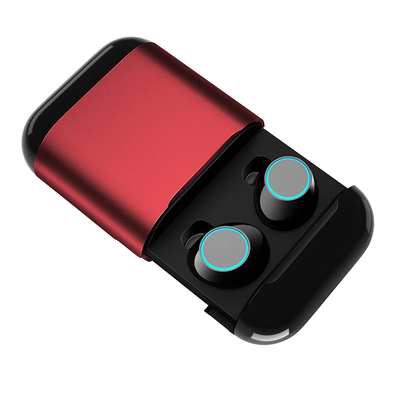 TWS беспроводные Bluetooth наушники для iPhone samsung смартфон мини Bluetooth беспроводные наушники S7 - Цвет: Красный
